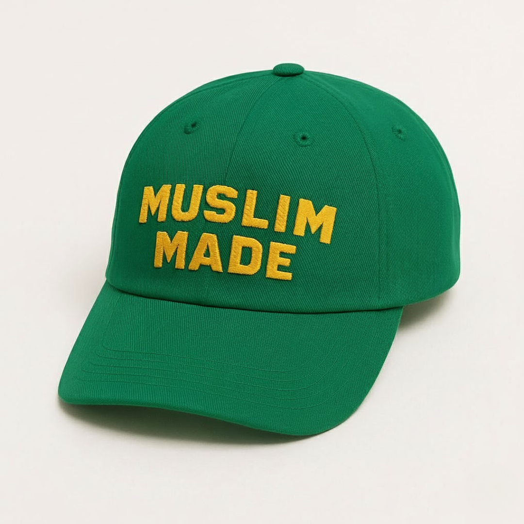 MUSLIM MADE Embroidered Baseball Cap – Premium Green Dad Hat